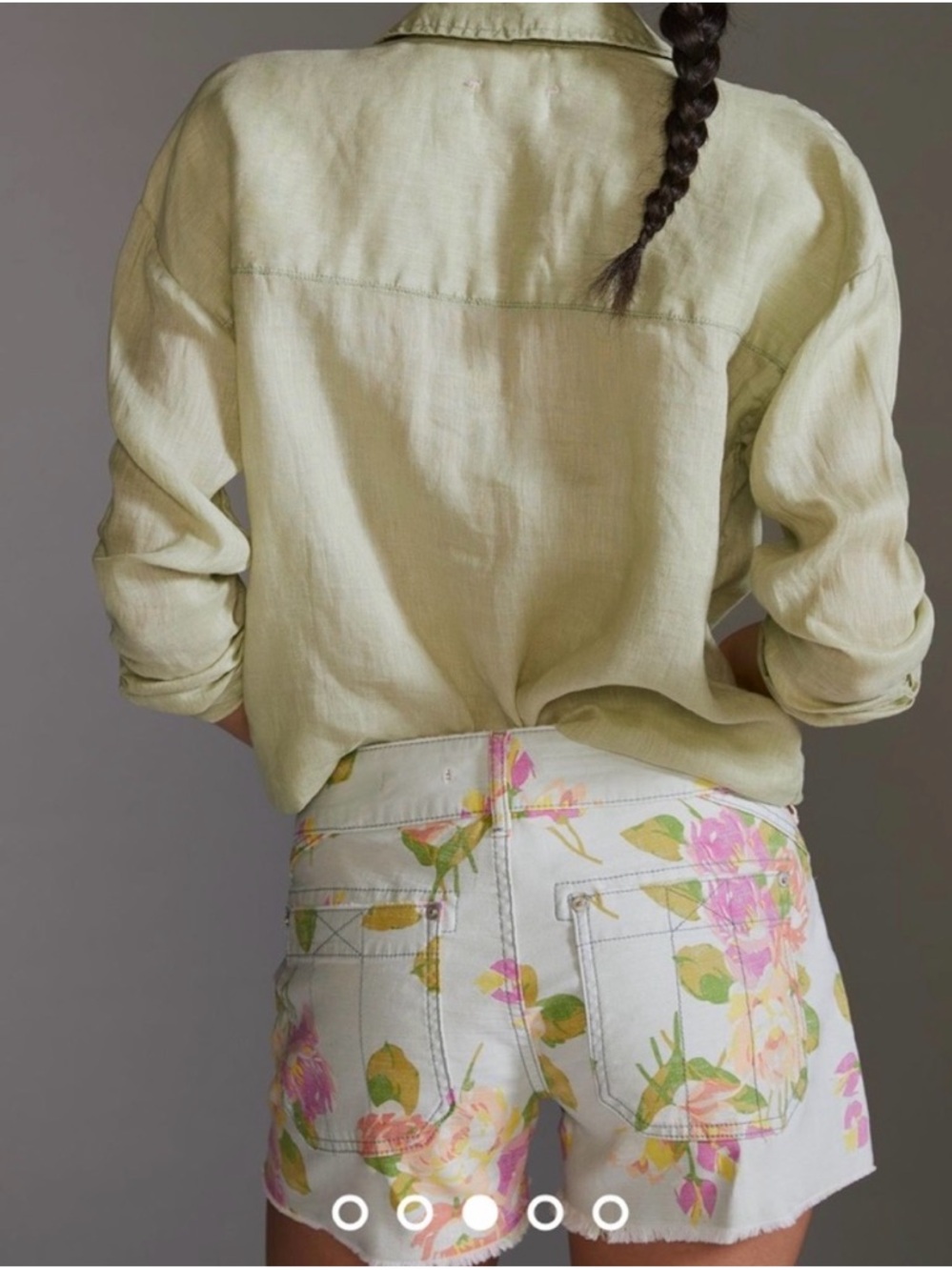 Pilcro (Anthropologie) “The Wanderer” Low-Rise Floral Cut-off Shorts Size 28 - Picture 3 of 9
